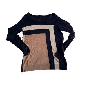 Colorblock Long Sleeve Lightweight Sweater By The Limited